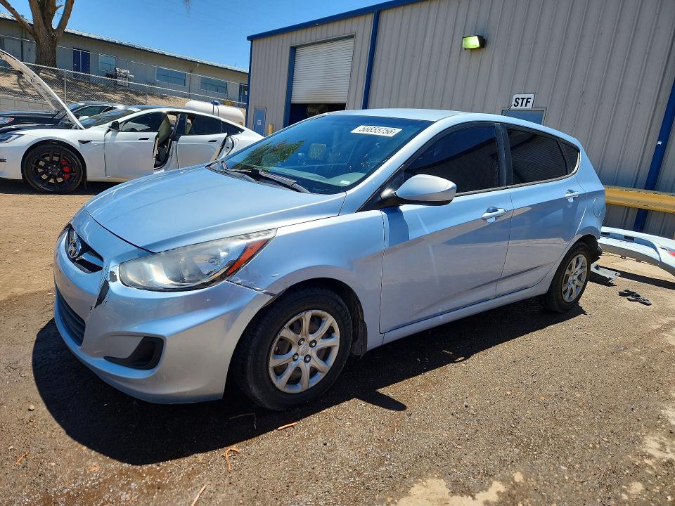 2013 Hyundai Accent VIN KMHCT5AE6DU082533 COPART salvage auction — REAR END, Nm - Cert Of Title-Salvage, sold $1,250 on 2026-07-13 (photo 1)