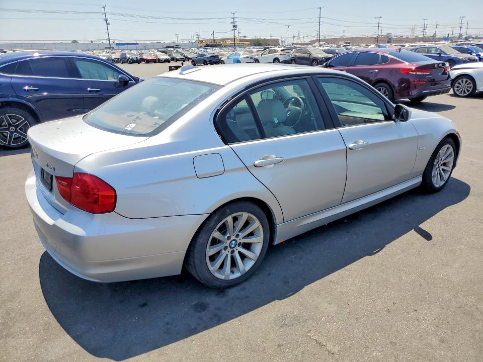 2011 BMW 3 series VIN WBAPH7G57BNN07868 COPART salvage auction — FRONT END, Ca - Salvage Certificate, sold $975 on 2026-07-06 (photo 3)