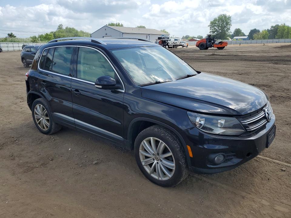 2014 Volkswagen Tiguan VIN WVGAV3AXXEW538594 COPART salvage auction — REAR END, Oh - Cert Of Title-Salvage, sold $525 on 2026-07-20 (photo 4)