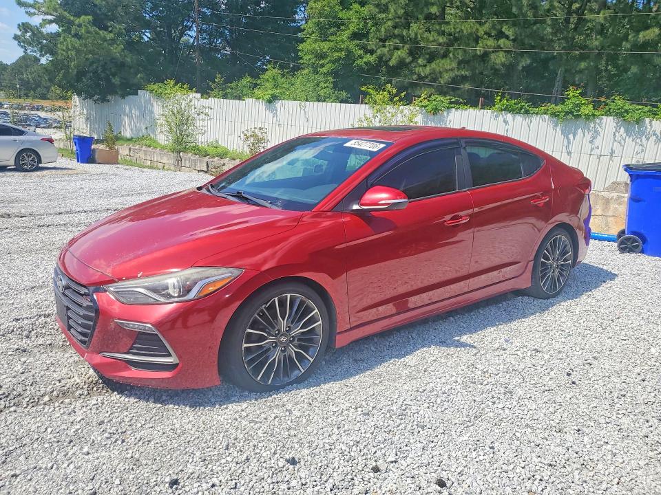 2018 Hyundai Elantra VIN KMHD04LB7JU591343 COPART salvage auction — MINOR DENT/SCRATCHES, Ga - Cert Of Title-Salvage, sold $2,600 on 2026-07-06 (photo 1)