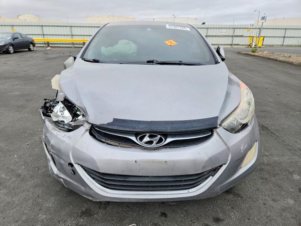 2012 Hyundai VIN KMHDH4AE8CU282392 COPART salvage auction — FRONT END, Ca - Salvage Certificate, sold $200 on 2026-07-27 (photo 5)