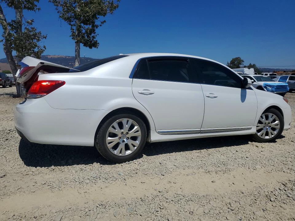 2011 Toyota Avalon VIN 4T1BK3DB3BU371869 COPART salvage auction — REAR END, Ca - Salvage Certificate, sold $1,100 on 2026-07-23 (photo 3)