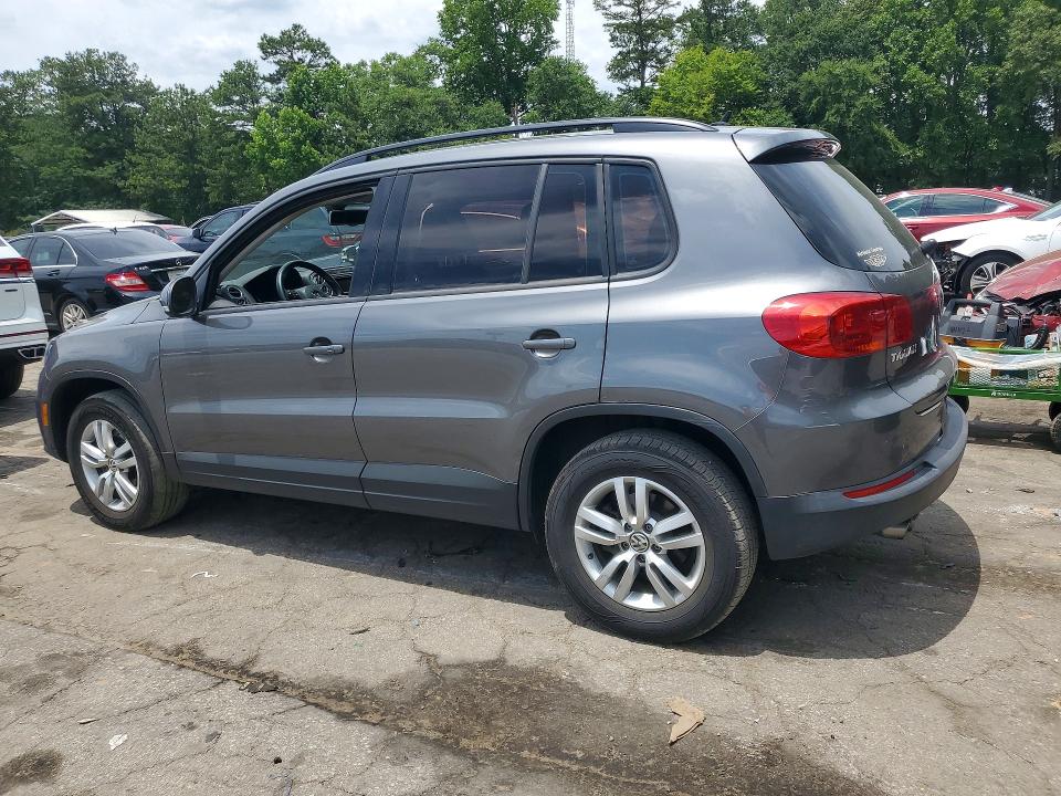2016 Volkswagen Tiguan VIN WVGAV7AX1GW582087 COPART salvage auction — FRONT END, Ga - Cert Of Title-Salvage, sold $3,650 on 2026-07-28 (photo 2)