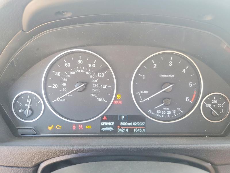 2015 BMW 3er VIN WBA3D3C5XFK157944 COPART salvage auction — FRONT END, Ca - Salvage Certificate, sold $1,850 on 2026-07-14 (photo 9)