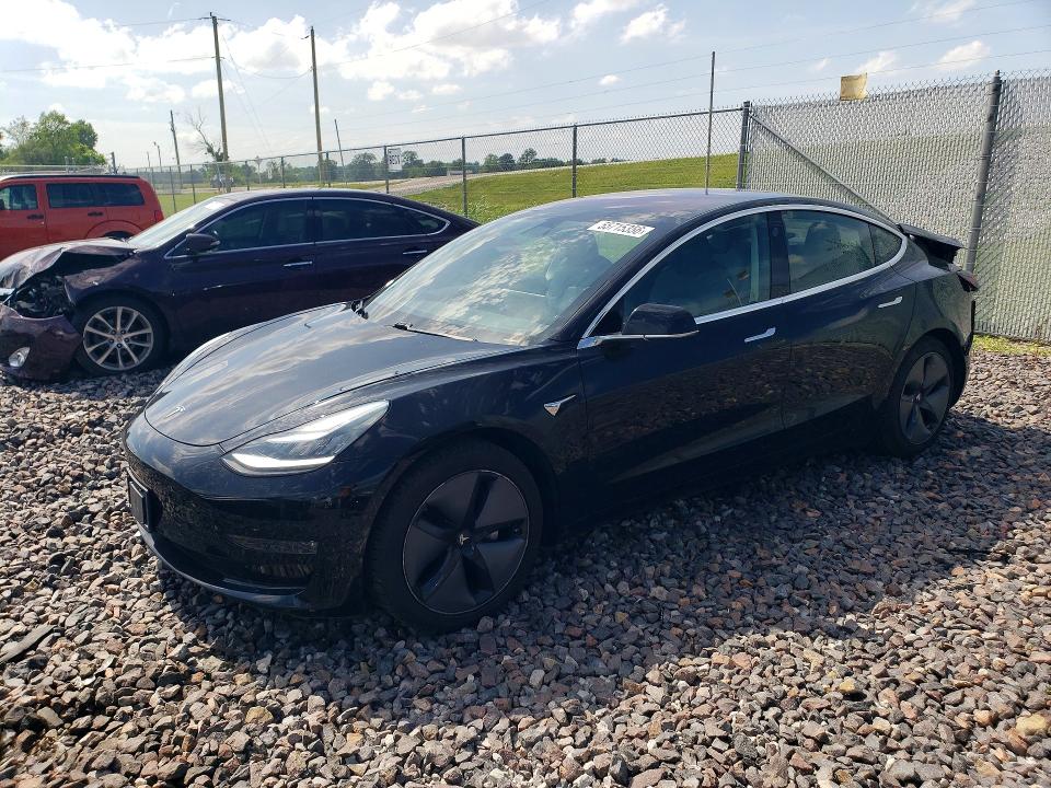2018 Tesla Model 3 VIN 5YJ3E1EB9JF127671 COPART salvage auction — REAR END, In - Cert Of Title-Salvage Title, sold $7,700 on 2026-07-21 (photo 1)