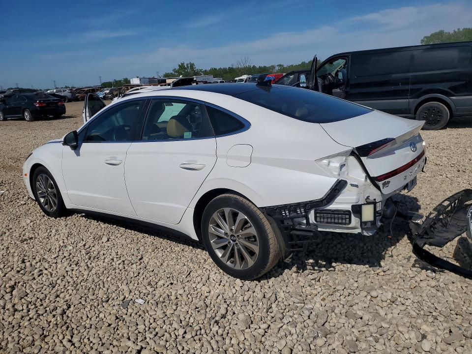 2021 Hyundai Sonata VIN 5NPEH4J28MH095826 COPART salvage auction — REAR END, Il - Salvage Certificate, sold $9,500 on 2026-07-08 (photo 2)
