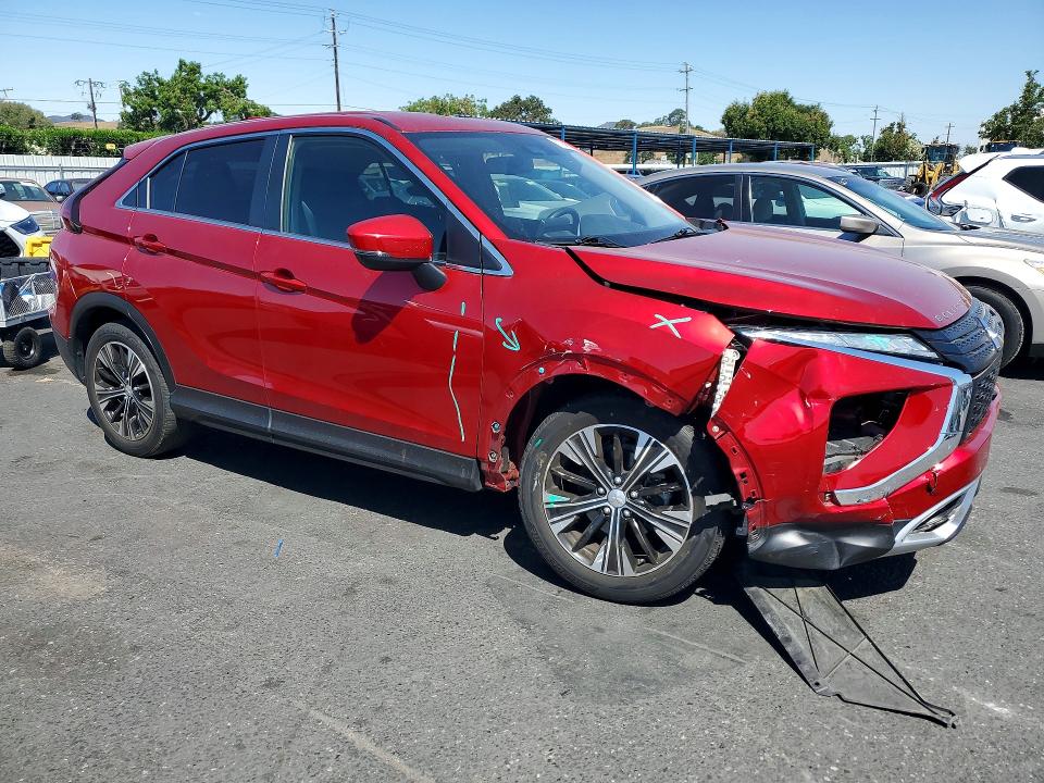 2022 Mitsubishi VIN JA4ASWAA3NZ001813 COPART salvage auction — FRONT END, Ca - Salvage Certificate, sold $3,650 on 2026-07-21 (photo 4)