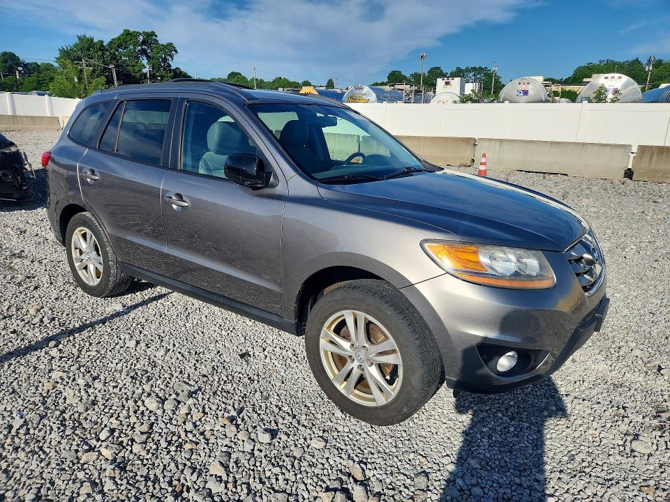 2011 Hyundai Santa fe VIN 5XYZH4AGXBG085896 COPART salvage auction — SIDE, Oh - Cert Of Title-Salvage, sold $750 on 2026-07-24 (photo 4)