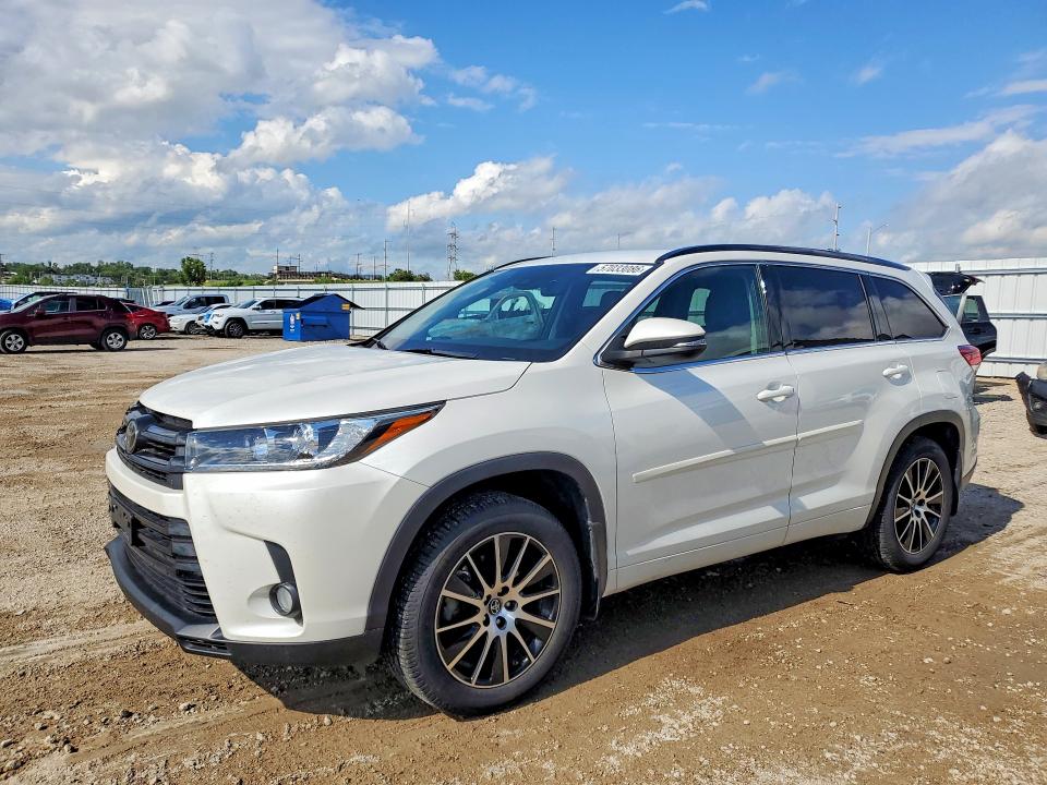 2018 Toyota VIN 5TDJZRFH2JS813592 COPART salvage auction — HAIL, Ia - Cert Of Title-Salvage Title, sold $10,200 on 2026-07-22 (photo 1)