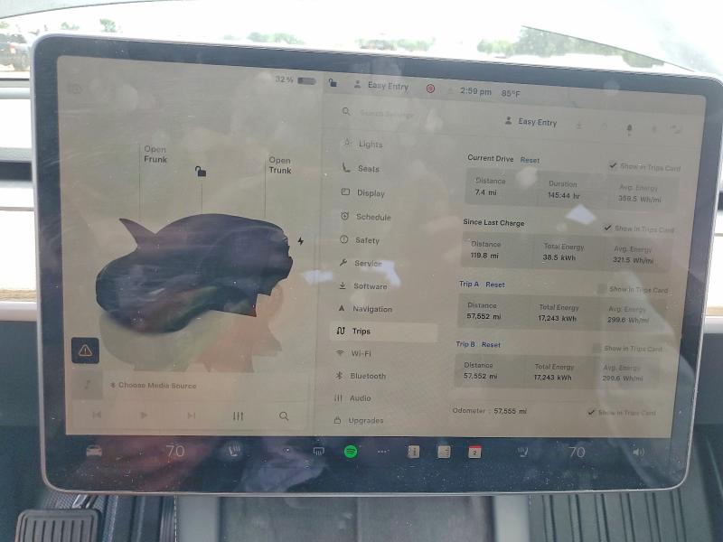 2023 Tesla VIN 7SAYGDEE8PA146961 COPART salvage auction — REAR END, TX - SALVAGE VEHICLE TITLE (P), sold $6,300 on 2026-07-20 (photo 9)