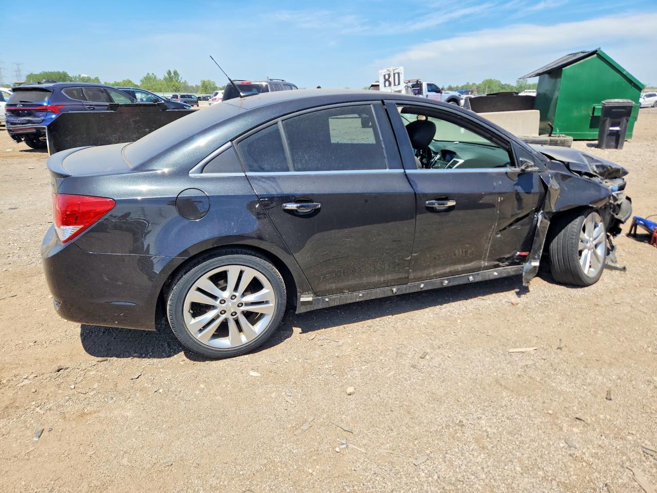 2014 Chevrolet Cruze VIN 1G1PG5SB7E7286748 COPART salvage auction — Front End, IL - SALVAGE CERTIFICATE, sold $400 on 2026-07-09 (photo 3)