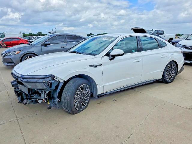 2024 Hyundai Sonata hybrid VIN KMHL34JJ7RA089863 COPART salvage auction — FRONT END, TX - CERTIFICATE OF TITLE, sold $10,000 on 2026-07-23 (photo 1)