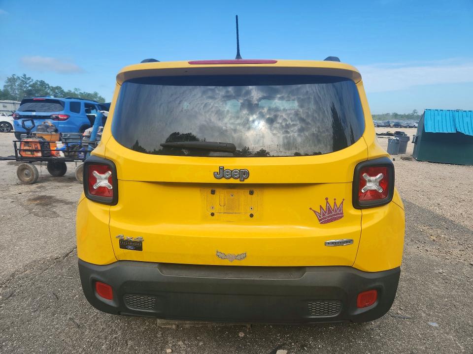 2016 Jeep Renegade VIN ZACCJBBT5GPD75223 COPART salvage auction — FRONT END, Fl - Cert Of Title Slvg Rebuildable, sold $1,150 on 2026-07-31 (photo 6)