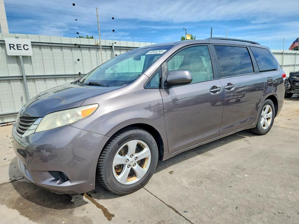 2011 Toyota Sienna VIN 5TDKK3DC0BS037624 COPART salvage auction — SIDE, Co - Certificate Of Title, sold $2,000 on 2026-07-08 (photo 1)