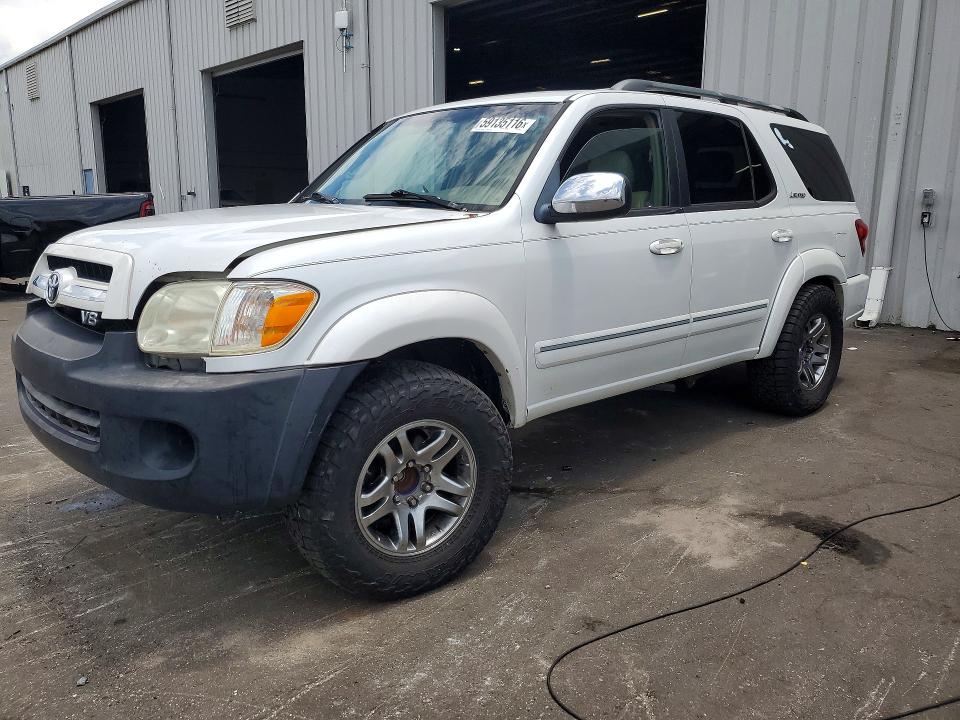 2007 Toyota Sequoia VIN 5TDZT38A87S286829 COPART salvage auction — FRONT END, FL - CERTIFICATE OF TITLE (P), sold $1,450 on 2026-07-20 (photo 1)