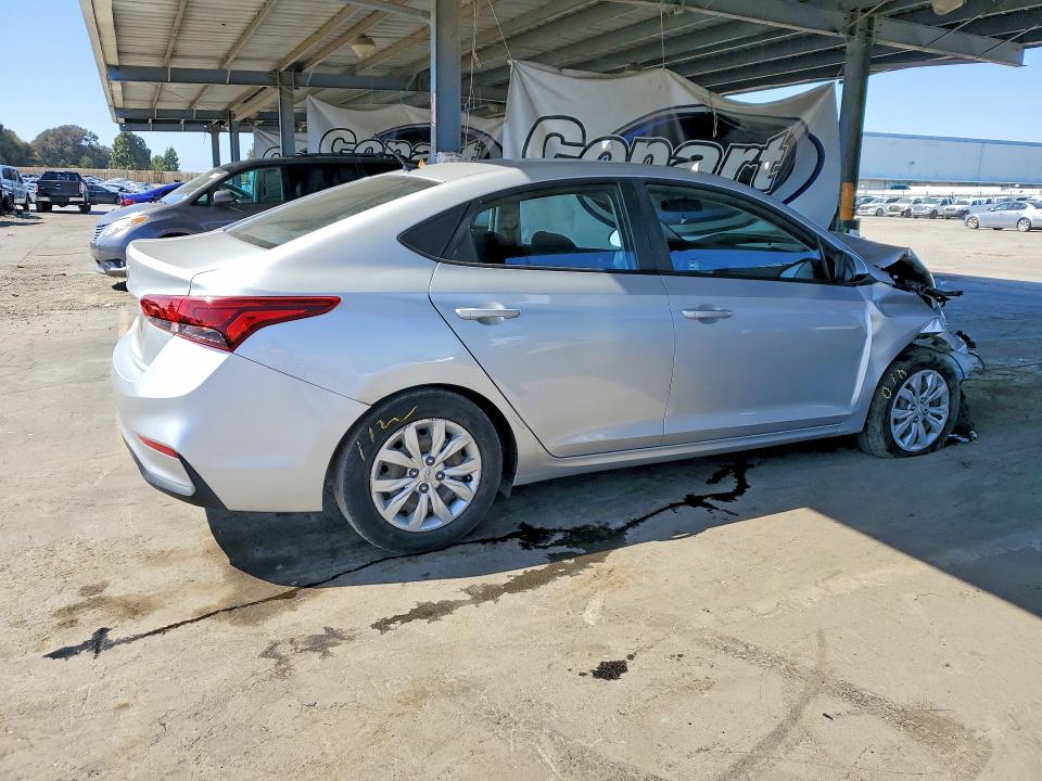 2020 Hyundai Accent VIN 3KPC24A65LE114962 COPART salvage auction — FRONT END, Ca - Salvage Certificate, sold $250 on 2026-07-23 (photo 3)