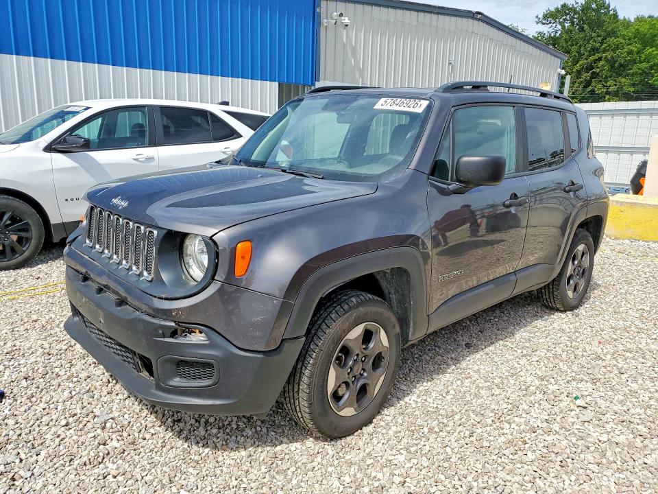 2018 Jeep Renegade VIN ZACCJBAB4JPH35663 COPART salvage auction — FRONT END, ID - SALVAGE CERTIFICATE OF TITLE, sold $2,100 on 2026-07-22 (photo 1)