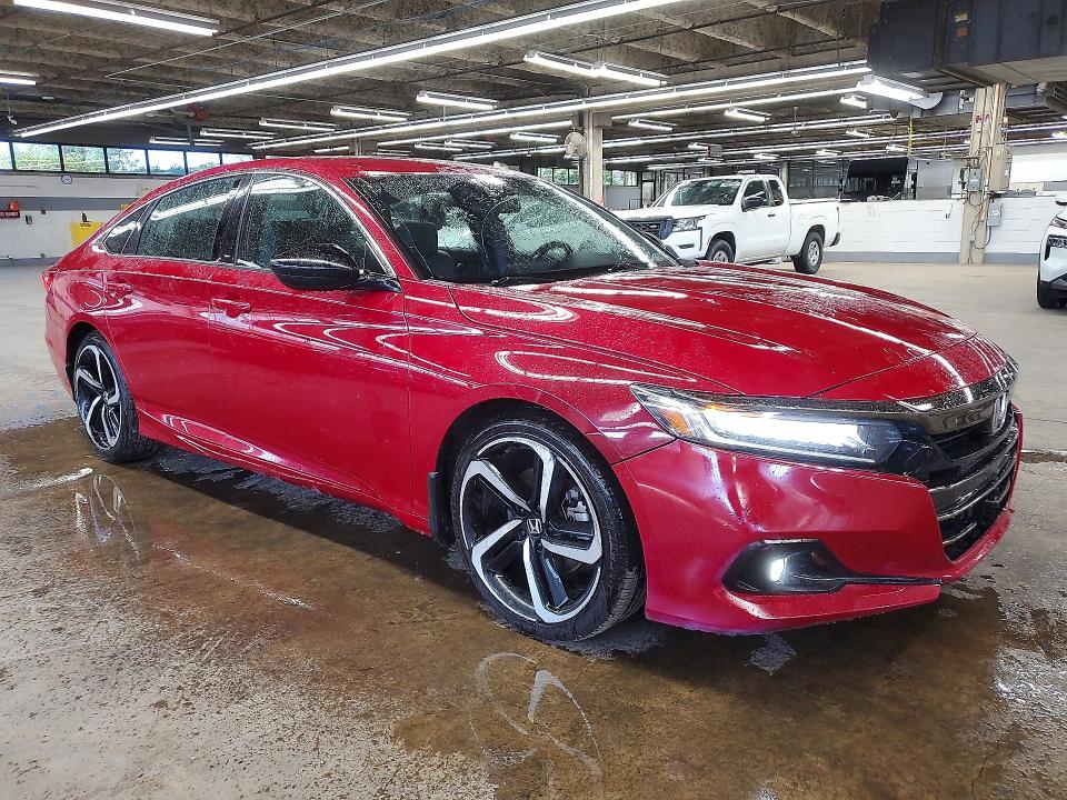 2021 Honda Accord VIN 1HGCV1F34MA098909 COPART salvage auction — MECHANICAL, IL - SALVAGE CERTIFICATE, sold $4,750 on 2026-07-27 (photo 4)