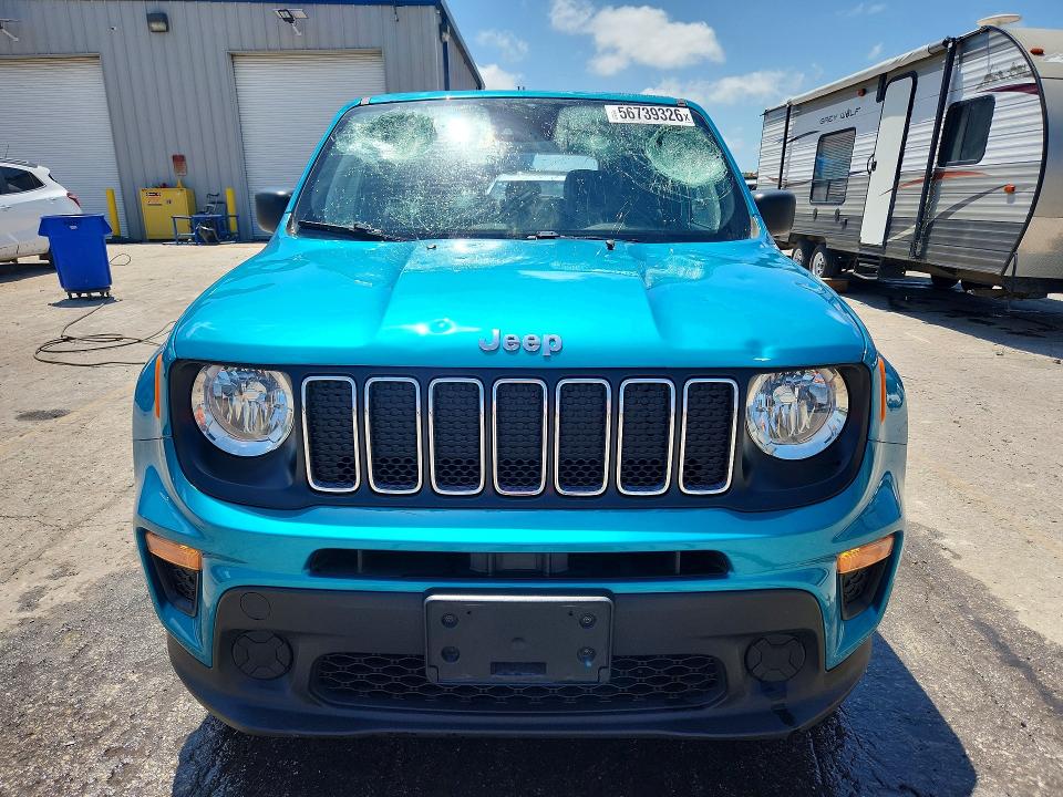 2021 Jeep Renegade VIN ZACNJCAB5MPM19334 COPART salvage auction — HAIL, MO - SALVAGE CERTIFICATE OF TITLE, sold $2,000 on 2026-07-29 (photo 5)