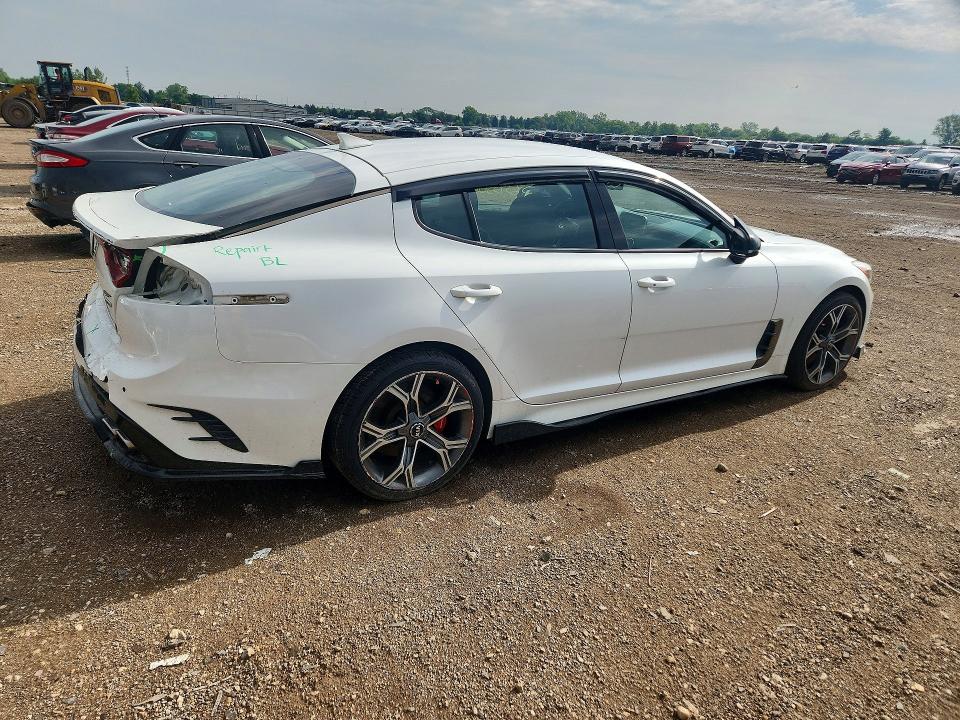 2019 Kia Stinger VIN KNAE35LC5K6055315 COPART salvage auction — REAR END, Il - Salvage Certificate, sold $6,700 on 2026-07-02 (photo 3)