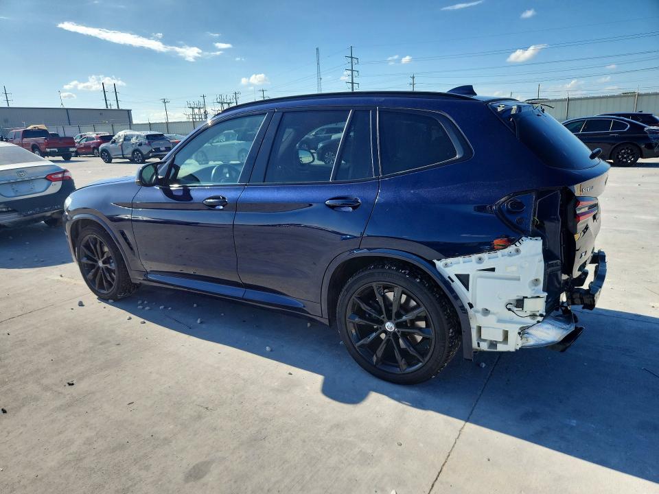 2022 BMW X3 VIN 5UX83DP0XN9M63191 COPART salvage auction — REAR END, Tx - Salvage Vehicle Title, sold $24,700 on 2026-07-31 (photo 2)