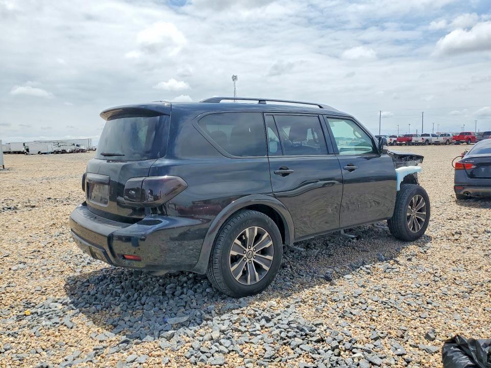 2018 Nissan Armada VIN JN8AY2NC0J9555608 COPART salvage auction — FRONT END, Tx - Salvage Vehicle Title, sold $90 on 2026-07-28 (photo 3)
