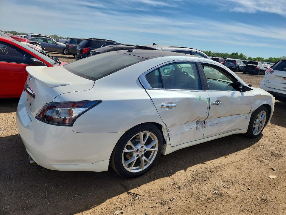 2014 Nissan Maxima VIN 1N4AA5AP0EC446543 COPART salvage auction — SIDE, Il - Salvage Certificate, sold $1,700 on 2026-07-09 (photo 3)