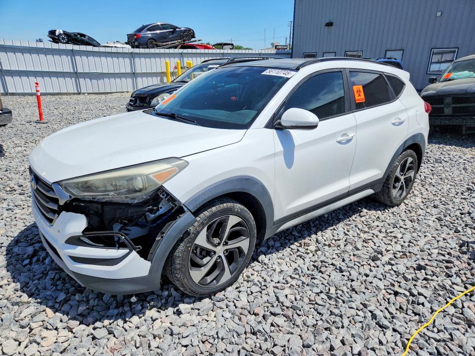 2017 Hyundai Tucson VIN KM8J33A22HU567436 COPART salvage auction — FRONT END, Wi - Certificate Of Title, sold $3,600 on 2026-07-06 (photo 1)