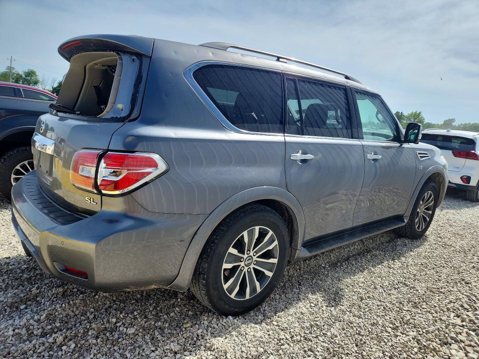 2019 Nissan Armada VIN JN8AY2NC3K9587552 COPART salvage auction — HAIL, Mo - Certificate Of Title, sold $6,900 on 2026-07-06 (photo 3)