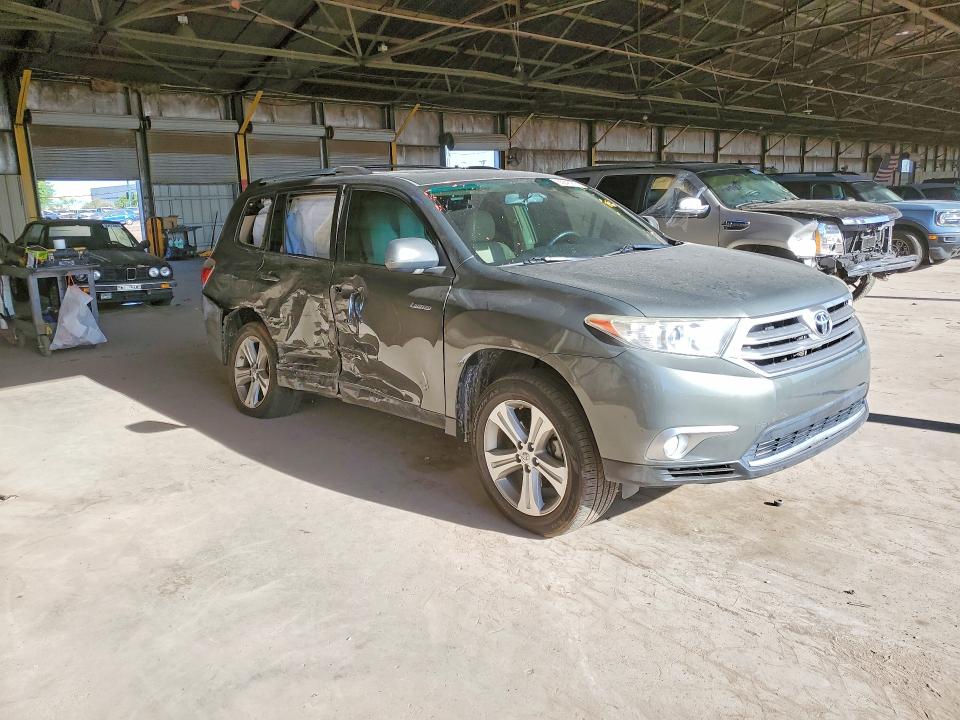 2012 Toyota Highlander VIN 5TDDK3EH5CS131986 COPART salvage auction — SIDE, Az - Cert Of Title - Salvage, sold $3,150 on 2026-07-27 (photo 4)