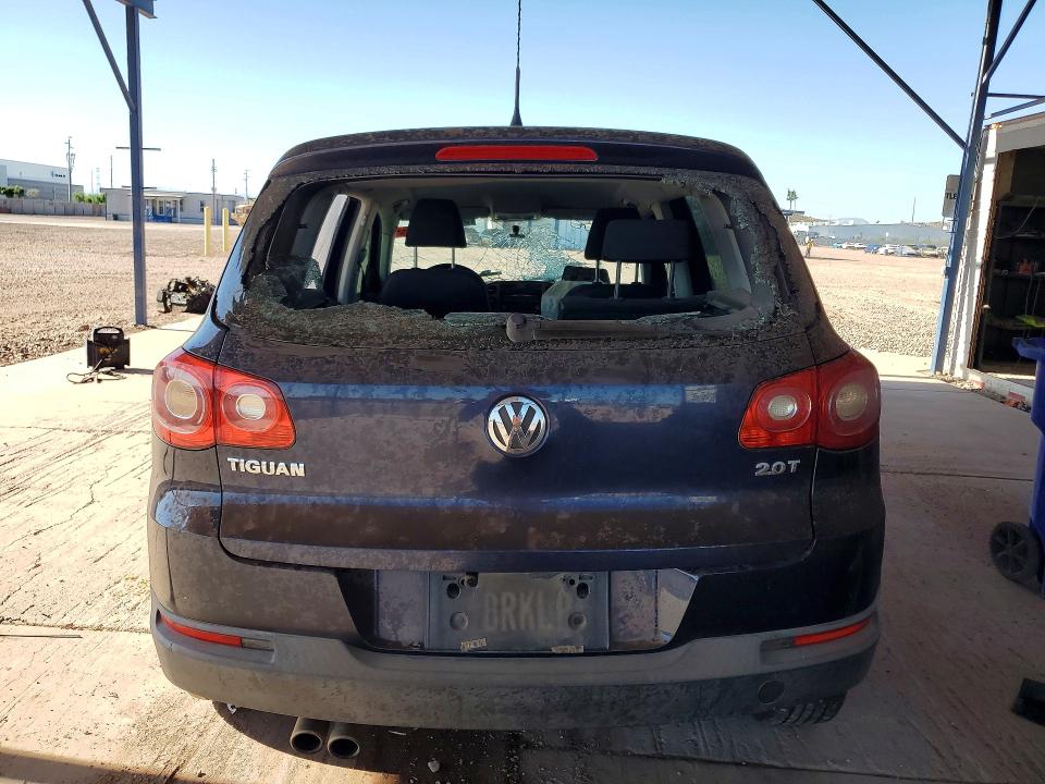 2011 Volkswagen Tiguan VIN WVGAV7AX5BW501651 COPART salvage auction — FRONT END, AZ - CERT OF TITLE - SALVAGE, sold $175 on 2026-07-14 (photo 6)