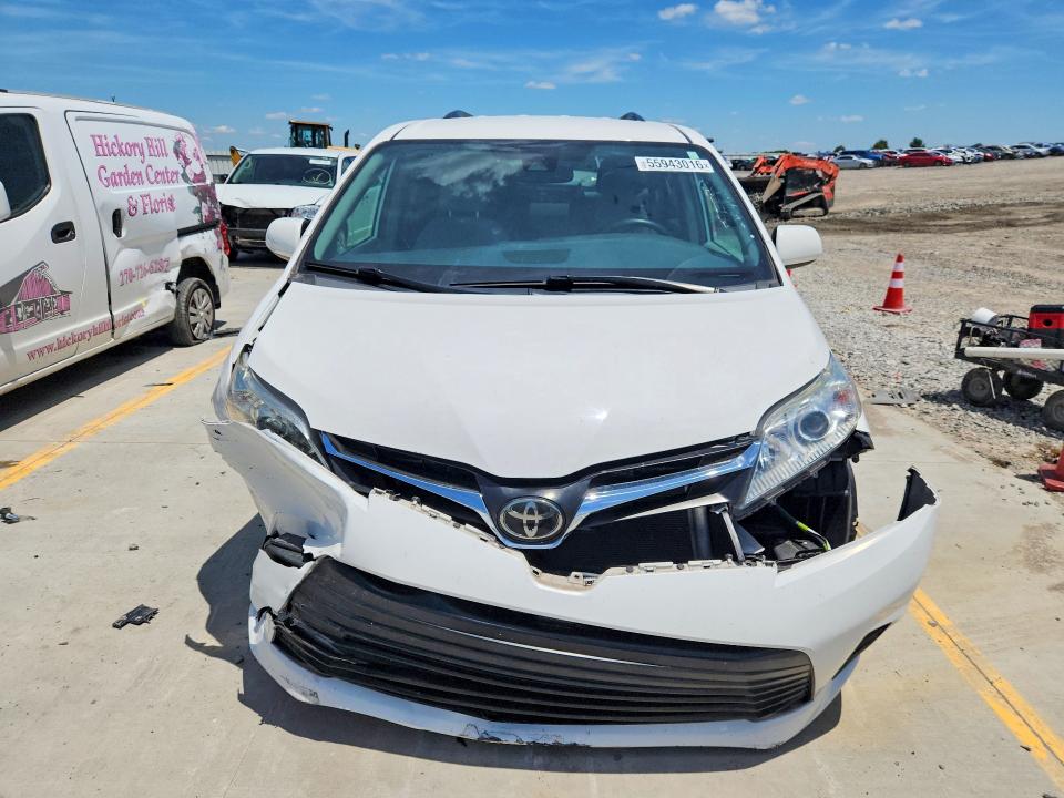2019 Toyota Sienna VIN 5TDKZ3DCXKS966313 COPART salvage auction — FRONT END, KY - CERT OF TITLE-SALVAGE, sold $5,400 on 2026-07-09 (photo 5)