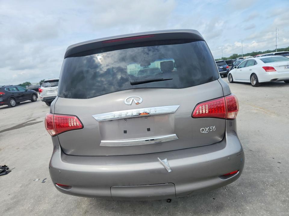 2011 Infiniti Qx56 VIN JN8AZ2ND9B9700295 COPART salvage auction — MECHANICAL, Tx - Certificate Of Title, sold $1,100 on 2026-07-08 (photo 6)