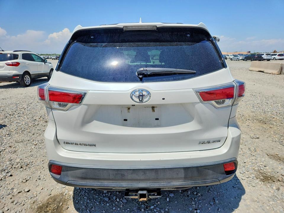 2015 Toyota Highlander VIN 5TDJKRFH7FS142139 COPART salvage auction — FRONT END, Co - Public - Salvage Title, sold $6,100 on 2026-07-04 (photo 6)