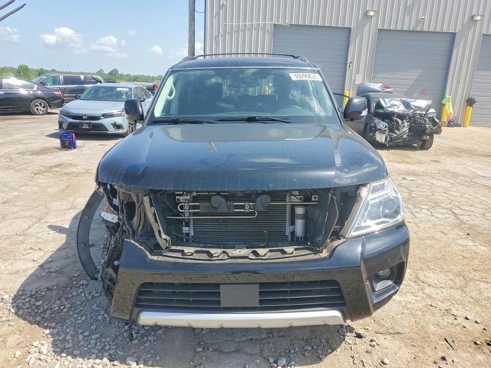 2018 Nissan Armada VIN JN8AY2ND2J9056124 COPART salvage auction — FRONT END, Tn - Salvage Certificate, sold $3,950 on 2026-07-09 (photo 5)