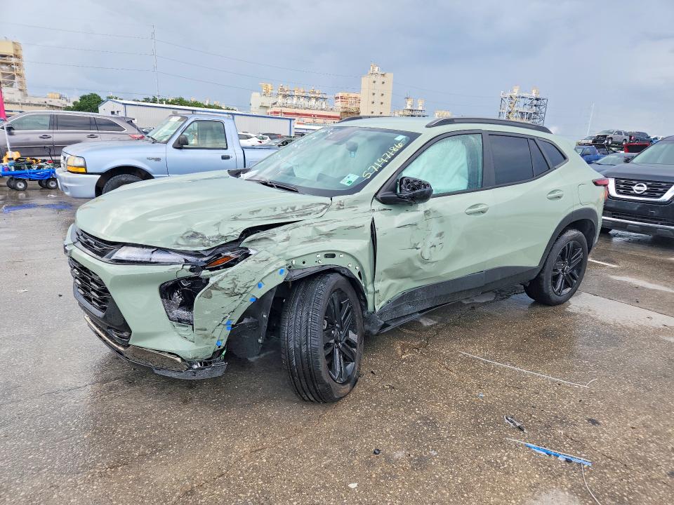 2025 Chevrolet Trax VIN KL77LKEP3SC161299 COPART salvage auction — FRONT END, La - Cert Of Title-Salvage, sold $4,750 on 2026-07-22 (photo 1)