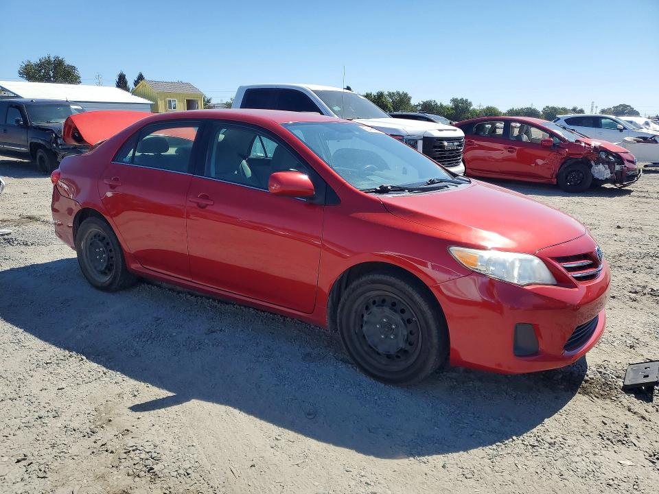2013 Toyota Corolla VIN 5YFBU4EE3DP158269 COPART salvage auction — REAR END, Ca - Salvage Certificate, sold $1,350 on 2026-07-07 (photo 4)