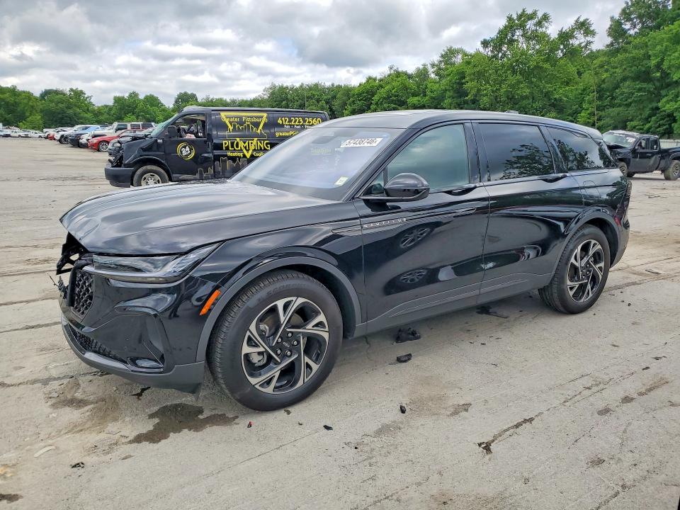 2025 Lincoln Nautilus VIN 5LMPJ8JAXSJ902887 COPART salvage auction — FRONT END, Pa - Certificate Of Salvage, sold $13,600 on 2026-07-09 (photo 1)