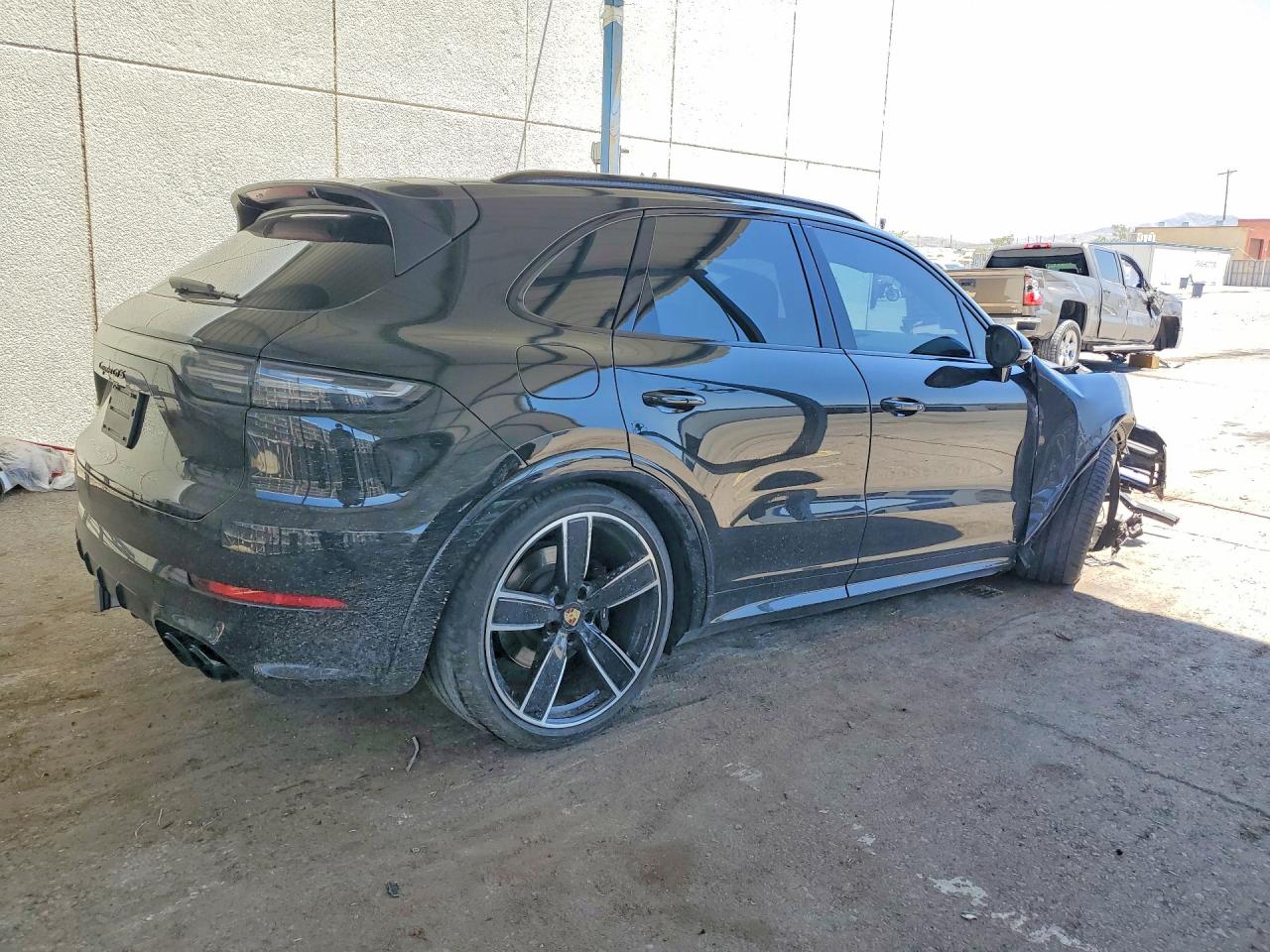 2023 Porsche Cayenne VIN WP1AG2AY7PDA18819 COPART salvage auction — Front End, TX - SALVAGE VEHICLE TITLE, sold $25,000 on 2026-08-21 (photo 3)