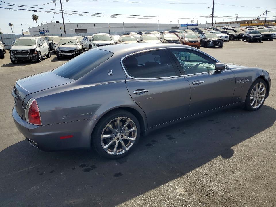 2007 Maserati Quattroporte VIN ZAMFE39A770032622 COPART salvage auction — FRONT END, Ca - Salvage Certificate, sold $4,550 on 2026-07-22 (photo 3)