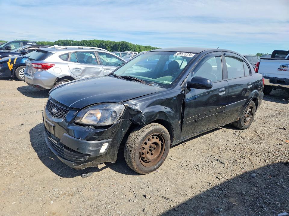 2006 Kia Rio VIN KNADE123666167059 COPART salvage auction — FRONT END, Ma - Cert Of Title-Reconstrctd Coll, sold $375 on 2026-07-08 (photo 1)
