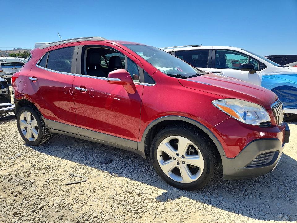 2016 Buick Encore VIN KL4CJASB1GB697699 COPART salvage auction — REAR END, Ca - Salvage Certificate, sold $1,550 on 2026-07-14 (photo 4)