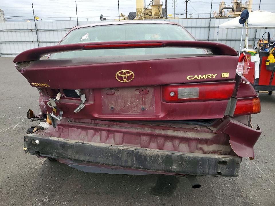 1998 Toyota Camry VIN 4T1BG22K3WU828359 COPART salvage auction — REAR END, Ca - Salvage Certificate, sold $225 on 2026-07-08 (photo 6)
