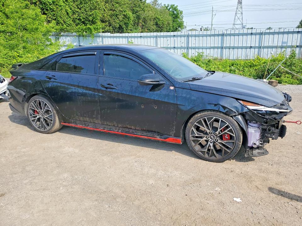 2023 Hyundai Elantra VIN KMHLW4AK9PU011662 COPART salvage auction — FRONT END, ON - PERMIT SALVAGE, sold $7,300 on 2026-07-28 (photo 4)