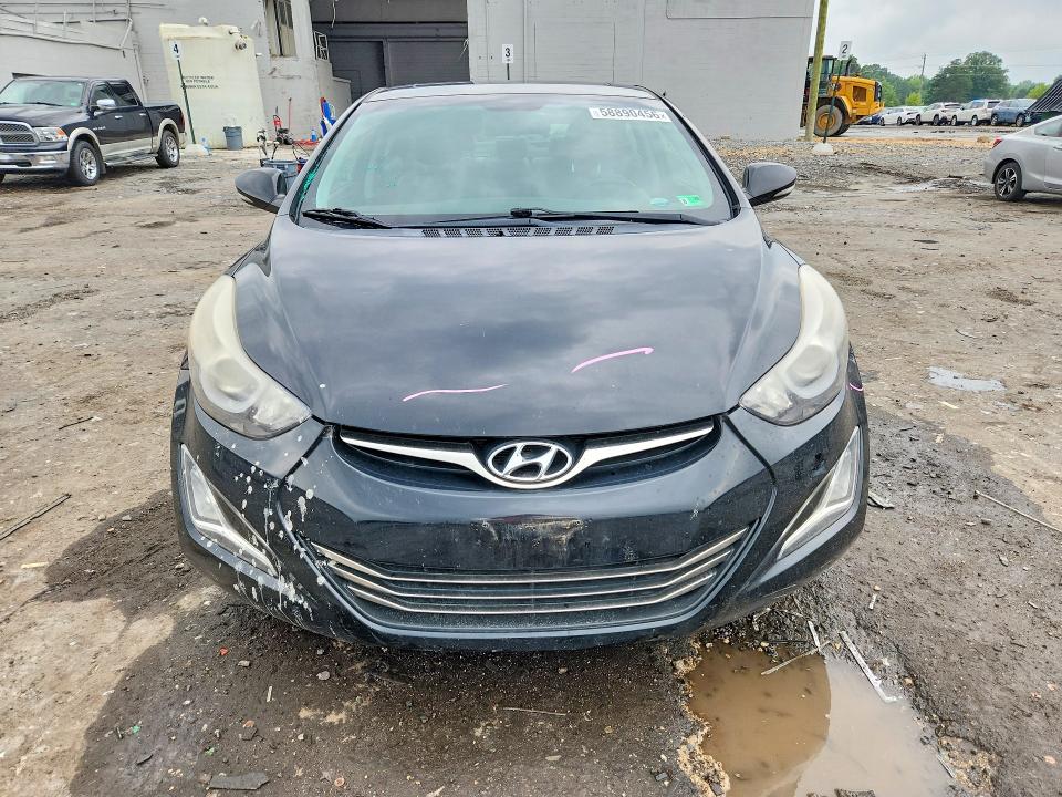 2014 Hyundai Elantra VIN KMHDH4AH4EU070344 COPART salvage auction — REAR END, Va - Cert Of Title - Salvage, sold $1,300 on 2026-07-22 (photo 5)