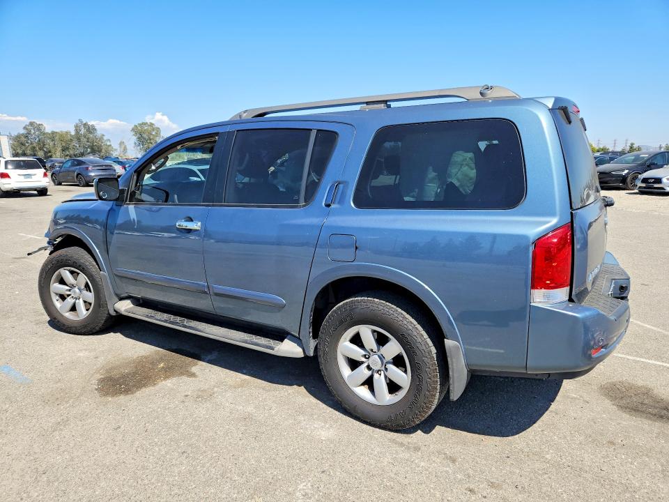 2012 Nissan Armada VIN 5N1AA0ND9CN621396 COPART salvage auction — FRONT END, Ca - Salvage Certificate, sold $650 on 2026-07-02 (photo 2)