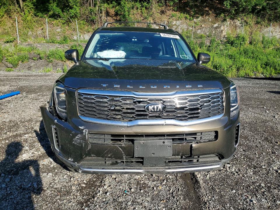 2021 Kia Telluride VIN 5XYP3DHC5MG132506 COPART salvage auction — FRONT END, NY - MV-907A SALVAGE CERTIFICATE, sold $5,200 on 2026-07-02 (photo 5)