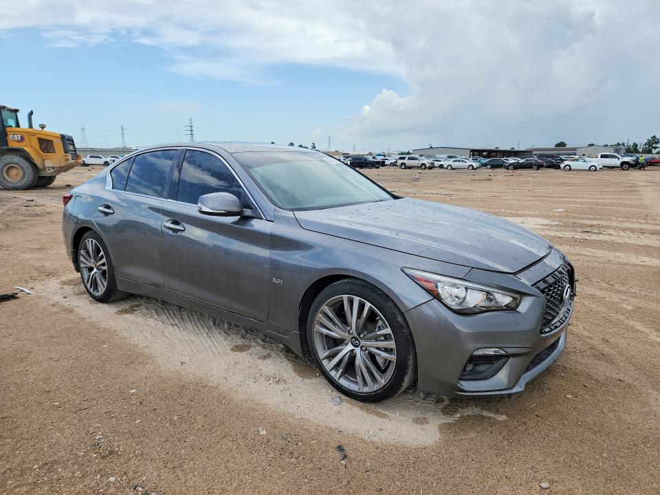 2018 Infiniti Q50 VIN JN1EV7AP9JM361252 COPART salvage auction — SIDE, La - Permit To Sell - Reconstructed (P), sold $4,150 on 2026-07-17 (photo 4)