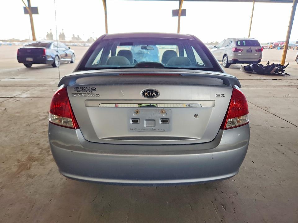 2007 Kia Spectra VIN KNAFE122875440851 COPART salvage auction — MINOR DENT/SCRATCHES, Az - Certificate Of Title, sold $500 on 2026-07-08 (photo 6)