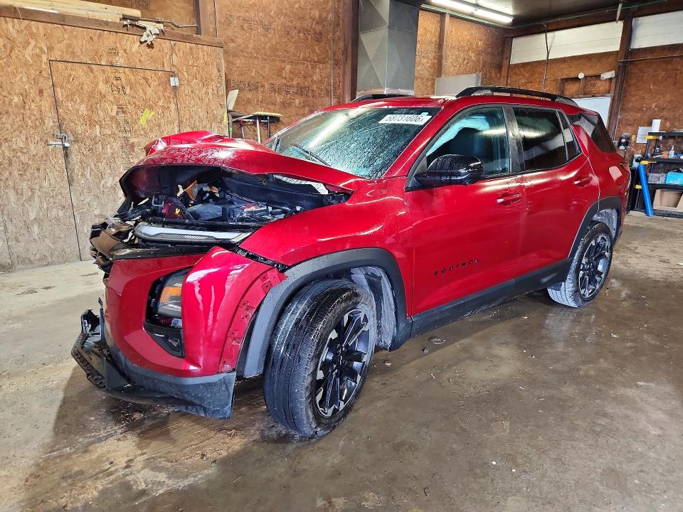 2025 Chevrolet Equinox VIN 3GNAXTEG4SL107895 COPART salvage auction — FRONT END, Pa - Certificate Of Salvage, sold $3,950 on 2026-08-21 (photo 1)